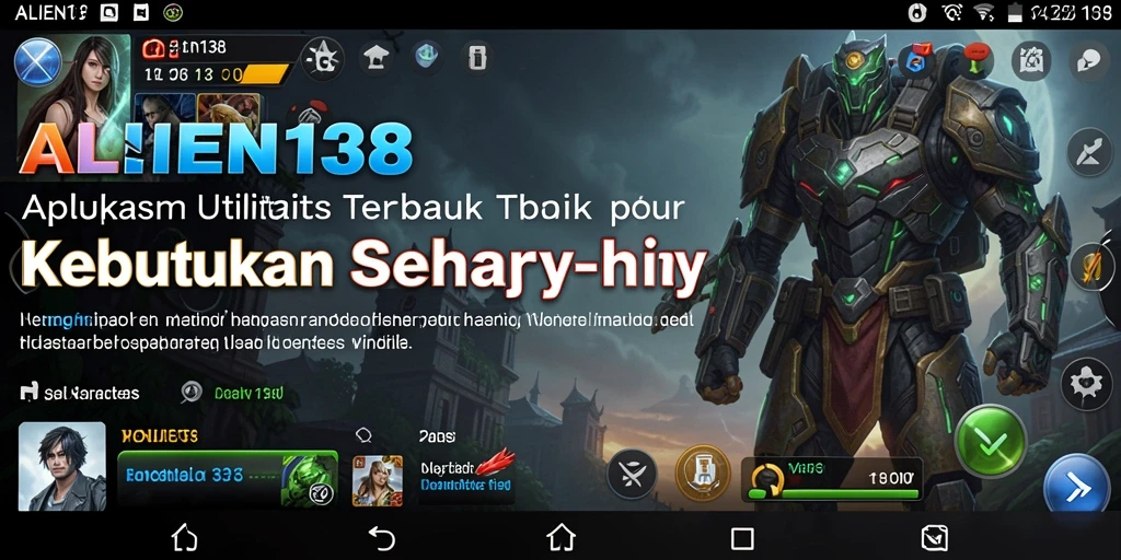 Tampilan utama ALIEN138 menampilkan berbagai fitur utilitas yang menarik dan mudah diakses.