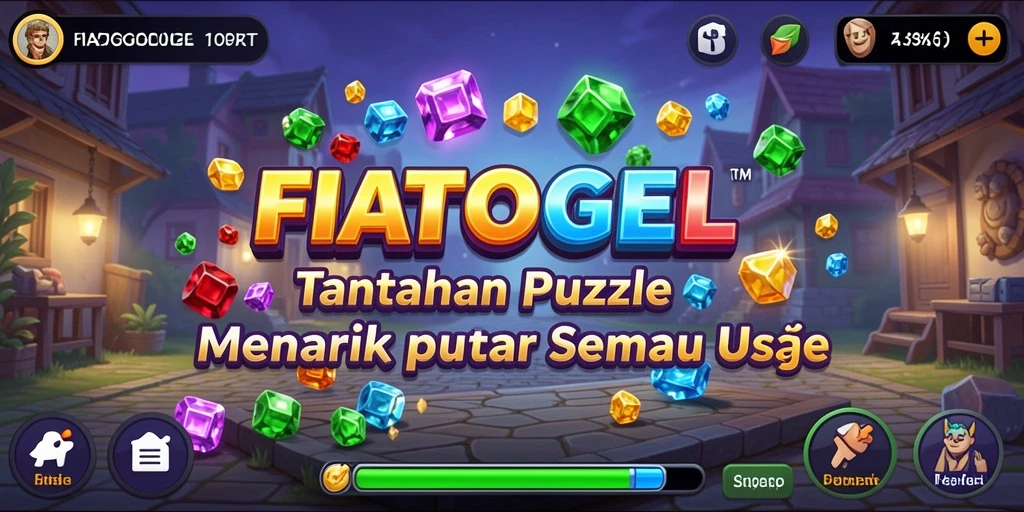 Tampilan gameplay menarik dari FIATOGEL dengan berbagai tantangan puzzle.