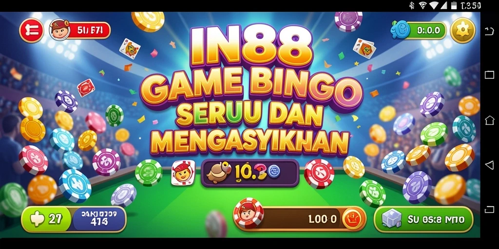 Gameplay IN88 yang menampilkan keseruan bermain Bingo secara langsung.