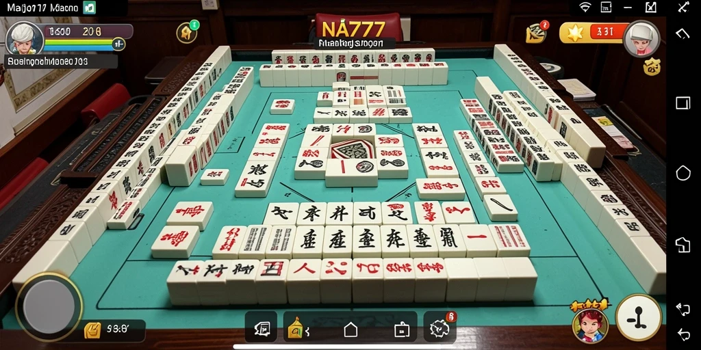 Screenshot gameplay NA777 menampilkan papan Mahjong yang menantang dan menarik.