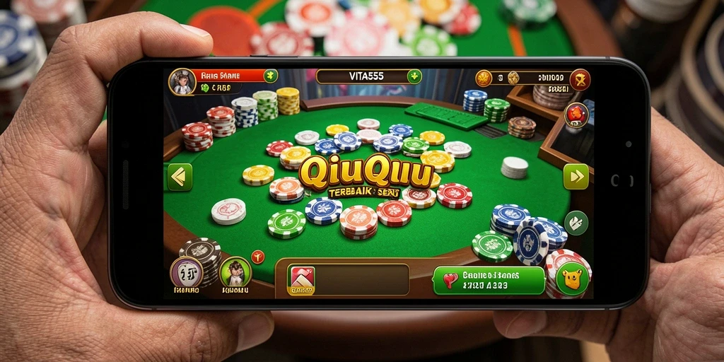 Tampilan gameplay QiuQiu yang seru dan menarik di VITA555.
