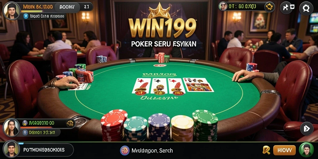 Tangkapan layar gameplay seru dalam aplikasi poker WIN199.