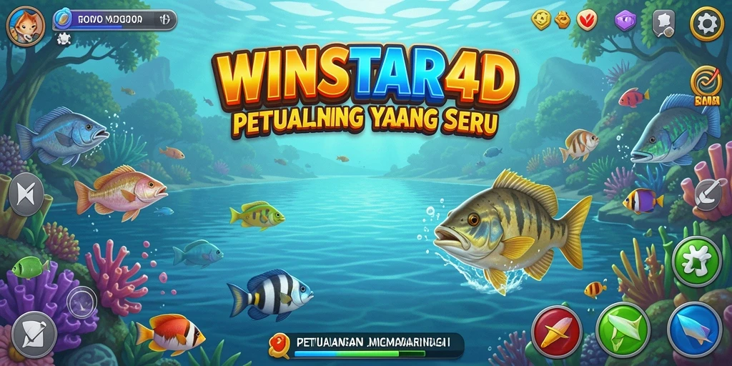 Tangkapan ikan yang menakjubkan di gameplay WINSTAR4D.